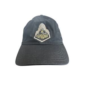 Nike Purdue Heritage86 Black Strapback Hat One Size